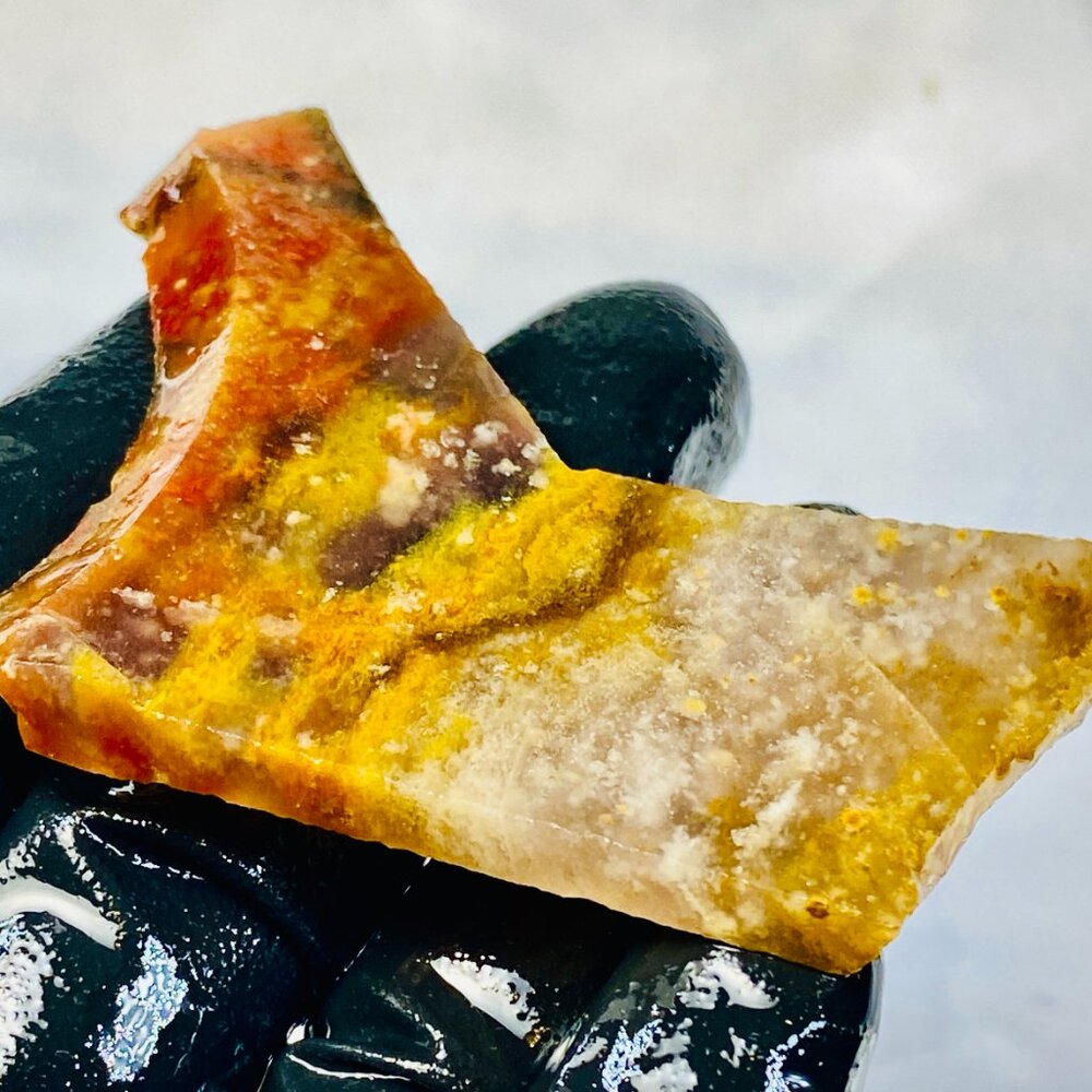 Graveyard Plume Agate Jasper Slab Slice Stone Cab Cabbing Desert Rough - Picture 5 of 7